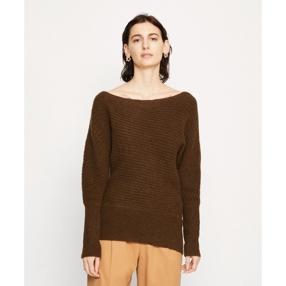 Nwt Banana Republic Finnley Wedge Boatneck Sweater Wool Yak Blend - Picture 17 of 17